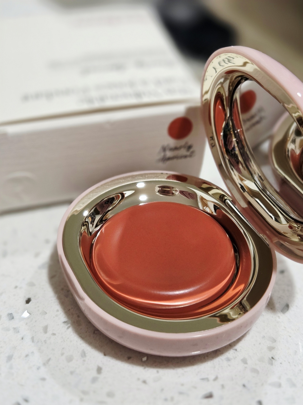 RARE BEAUTY Cream Cheek & Lip Tint in NEARLY APEICOT